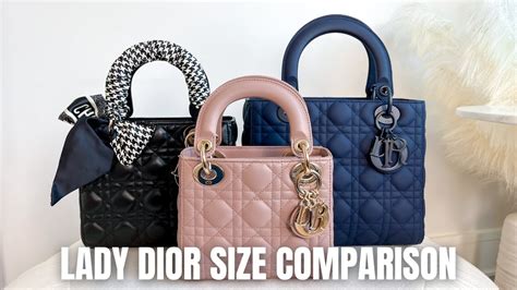 small lady dior handbag|lady dior small vs medium.